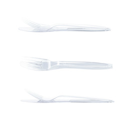 Plastic knife and fork composition