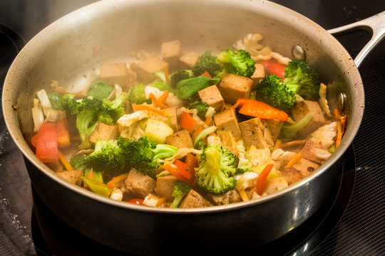 tofu and vegetable stir fry