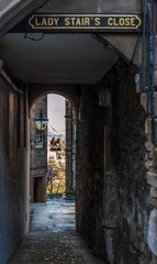 Lady Stair's Close leading to Writers Museum in Edinburgh, Scotland
