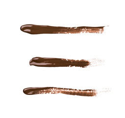 Line stroke of paint isolated