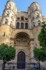 Fototapeta na wymiar Cathedral of the Incarnation in malaga, Spain, Europe