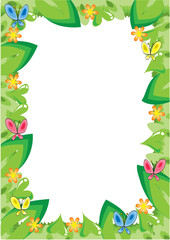 plant and leaf border