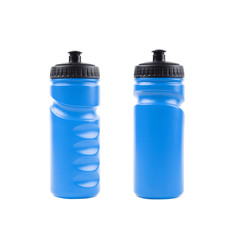 Plastic sport water bottle isolated