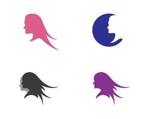 Face ilustration logo vector template