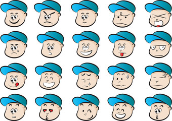 Fototapeta premium boy Expression package