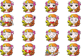 girl Expression package