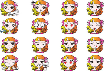 girl Expression package