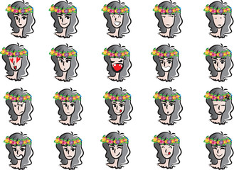 girl Expression package