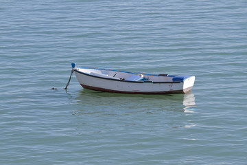 small boat in the sea