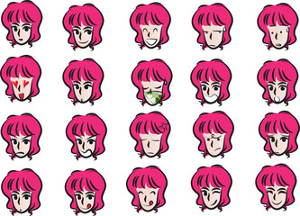 girl Expression package