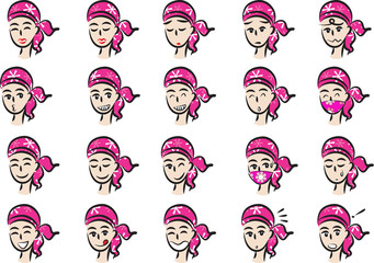 girl Expression package