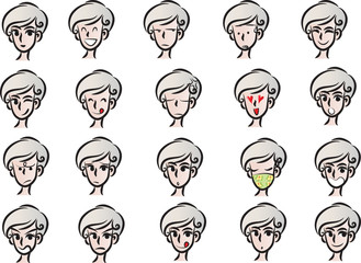 girl Expression package