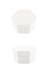 Paper gift box isolated