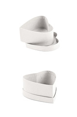 Brown paper gift box isolated