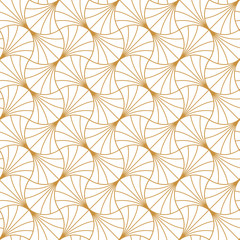 Vintage Art Deco Seamless Pattern. Geometric decorative texture. Vector floral background.