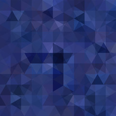 Triangle blue vector background. Can be used in cover design, book design, website background. Vector illustration