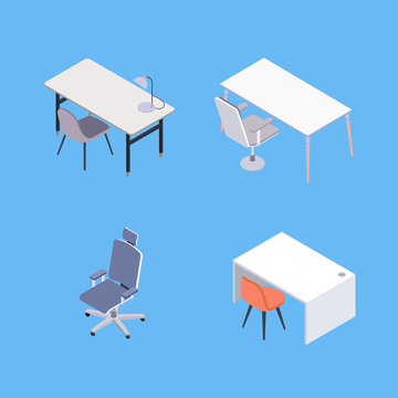 Isometric Office Furniture