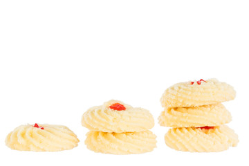 Cookies isolated on white background
