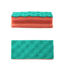 New kitchen sponge isolated