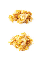 Yellow chanterelle mushroom isolated