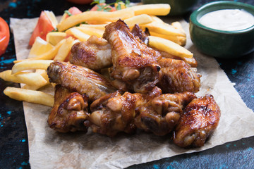 Texas style chicken wings