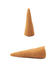 Aroma incense cone isolated