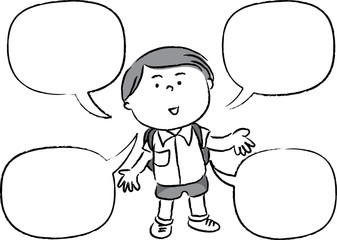 kids with card border