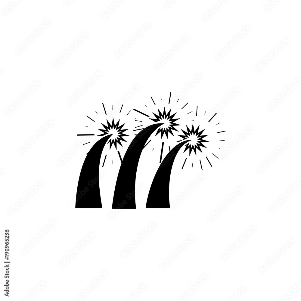 Poster firework icon. element of party and fun icon. premium quality graphic design icon. signs and symbols
