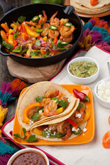 Two Shrimp Fajitas