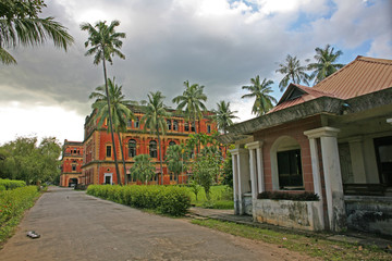 Fototapeta na wymiar The home and former administrative seat of British Burma, in downtown Yangon, Burma, Myanmar