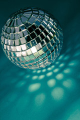Mirror ball retro background