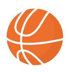 Basketball ball vector cartoon illustration isolated on white background.