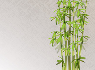 Chinese Retro Style Bamboo Background 