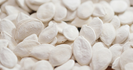 White pumpkin seed