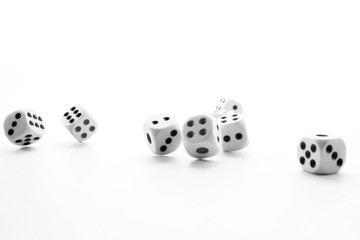 Dice background / Dice are small throwable objects with multiple resting positions, used for generating random number