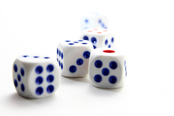 Dice background / Dice are small throwable objects with multiple resting positions, used for generating random number