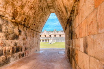 Obraz premium Die Ruinen der Maya-Stadt Uxmal