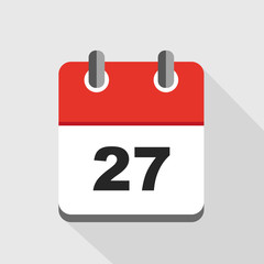 Fototapeta premium roter kalender 27