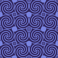 Seamless Pattern Violet Swirl
