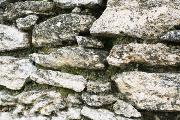 Background of old stone wall texture
