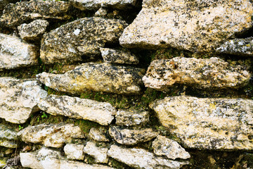 Background of old stone wall texture