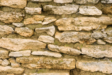 Background of old stone wall texture