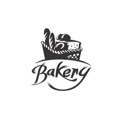 Bread basket logo vector illustration