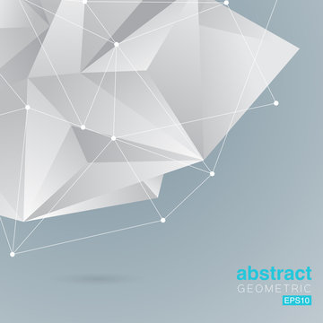 Vector of modern abstract triangular background