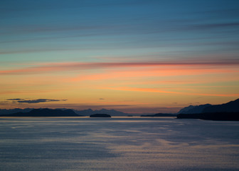 Summer sunset in Alaksa