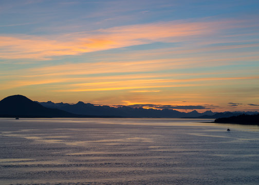 Summer sunset in Alaska