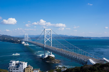 大鳴門橋　徳島県鳴門市側から撮影　2018年1月