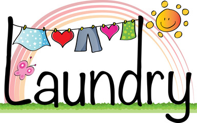 laundry background design