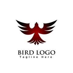 elegant eagle flying bird logo