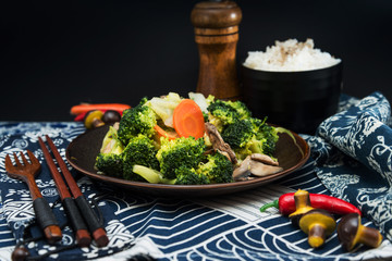 Handmade cauliflower vegetables on table